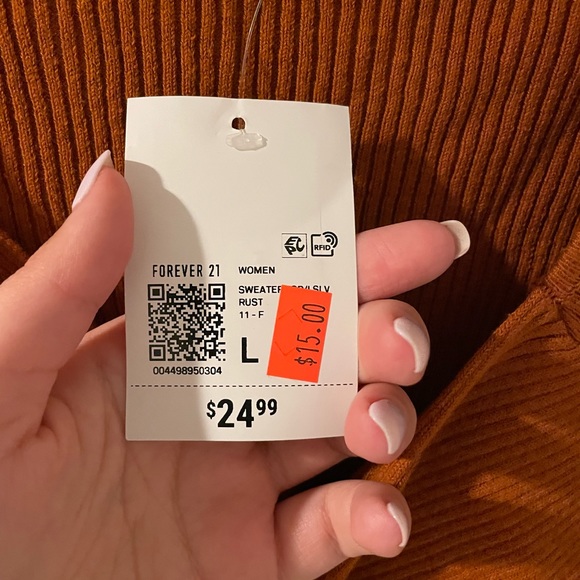 Burnt orange large Forever 21 top - Picture 3 of 3